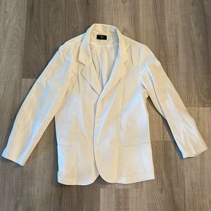 White Linen Blazer